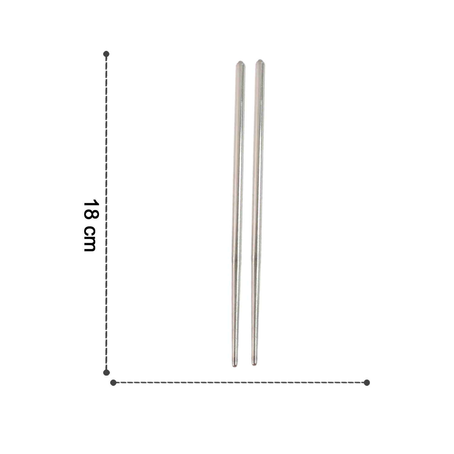 Premium Stainless Steel Reusable Chopsticks (2 Pc) Premium Stainless Steel Reusable Chopsticks (2 Pc)